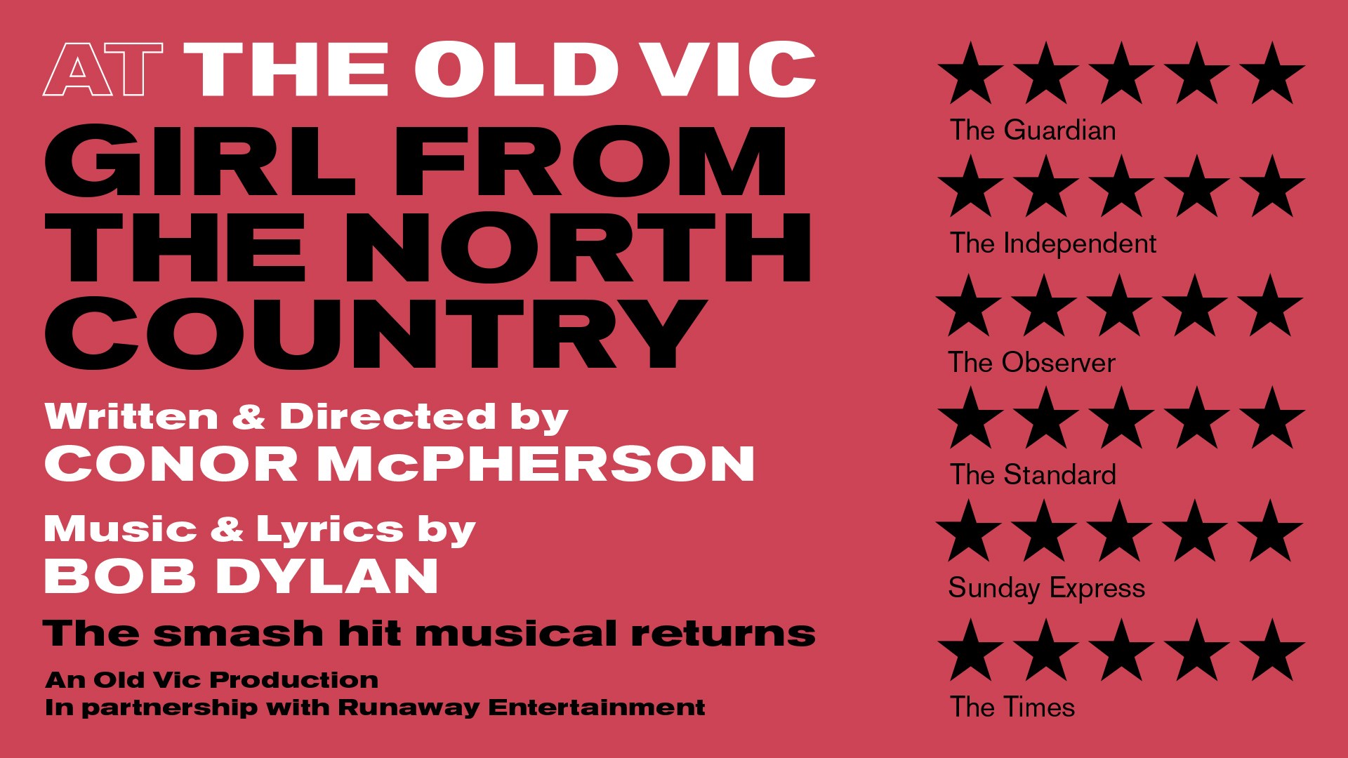 Book Girl From The North Country in London